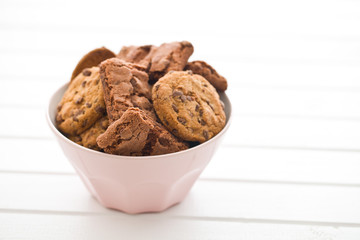 chocolate cookies and brownies