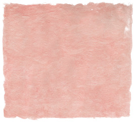 Japanese handmade paper, delicate pale red, isolated on white - 70422536