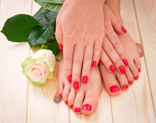 manicure and pedicure