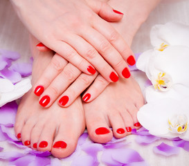 manicure and pedicure