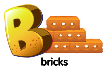 A letter B for bricks