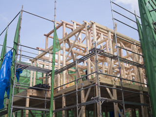 住宅建築現場