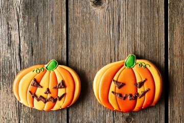 Halloween homemade gingerbread cookies