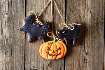 Halloween homemade gingerbread cookies