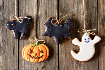 Halloween homemade gingerbread cookies