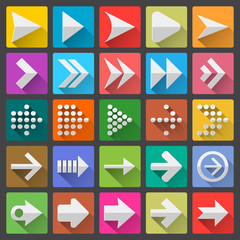 25 arrow icon set