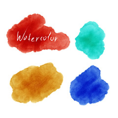 Vector illustration of Watercolor set