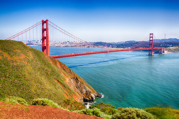 Golden Gate Bridge - obrazy, fototapety, plakaty