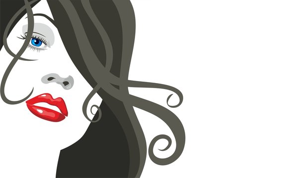 attractive female face