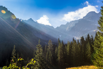 Mountains landscape.Tatra Mountains, Poland.