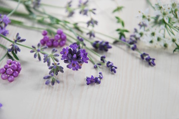 lavender and herbs
