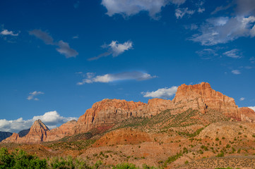 zion national park landscape