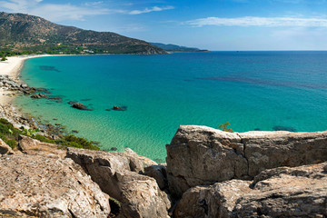 Obraz premium strand in süd sarinien
