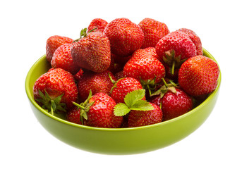 Strawberry in the bowl