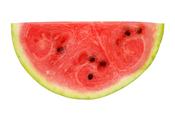Slice of watermelon isolated on white background