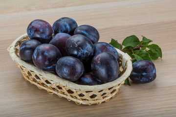 Fresh plums