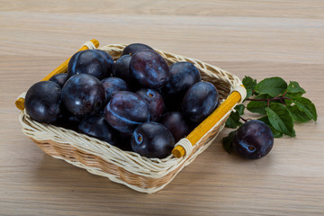 Fresh plums