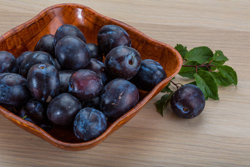 Fresh plums