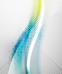 Blue business tech blur design