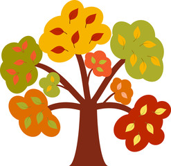 Fall Tree, Tree Vector