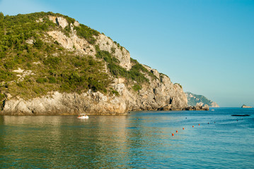 Naklejka premium Paleokastritsa bay, Corfu Island, Greece