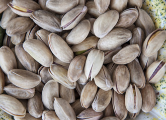 Roasted pistachio closeup shoot