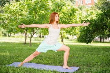 Fototapeta premium Relaxing with yoga