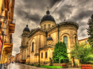 Fototapeta na wymiar Church of Transfiguration in Lviv, Ukraine