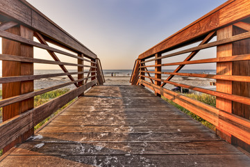 Naklejka premium Wooden Entrance