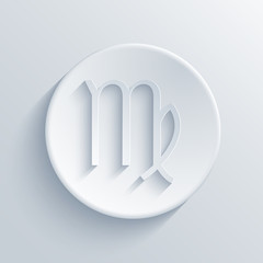 vector modern signs of the zodiac. Circle icon