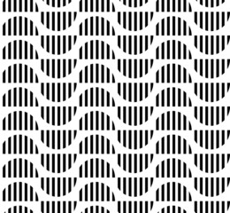 Black and white geometric seamless pattern abstract background