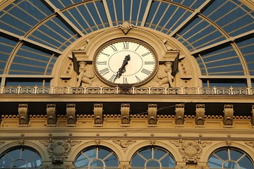 Railway station Keleti in Budapest