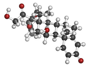 Budesonide corticosteroid drug. Used in treatment of COPD.