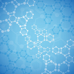 Abstract molecules medical background
