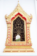 Old window in temple