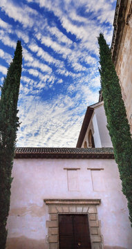 Alhambra Moorish Courtyard Granada Andalusia Spain
