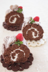 ココアのロールケーキ
