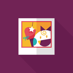 newborn photo flat icon with long shadow,eps10