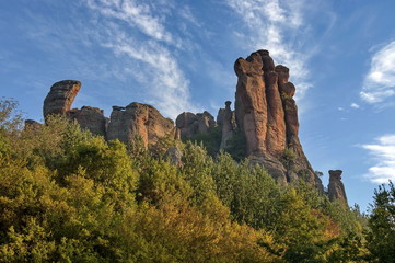 Fototapeta na wymiar Rocks group formation, in belogradchik rocks, Bulgaria