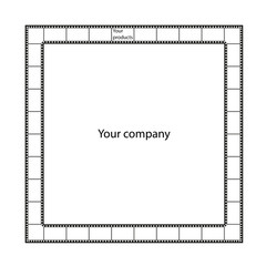 Filmrahmen, quadratisch