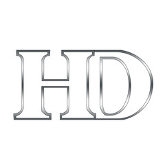 Logo with alphabet H and D