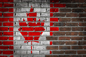 Dark brick wall - Canada