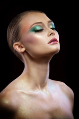 Beautiful woman. Fashion art photo