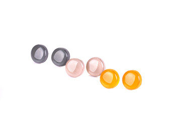 Earrings colorful set.