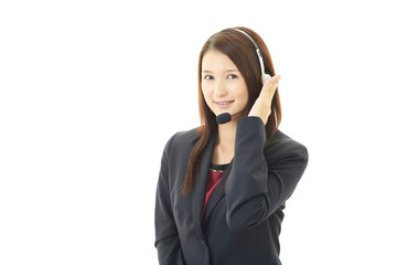 笑顔のオペレーター