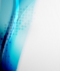 Blue blurred blank business layout