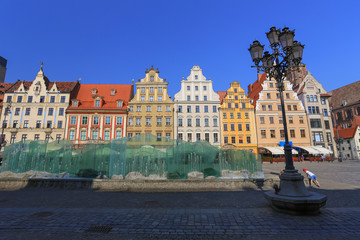 Wrocław - fountain - the old town