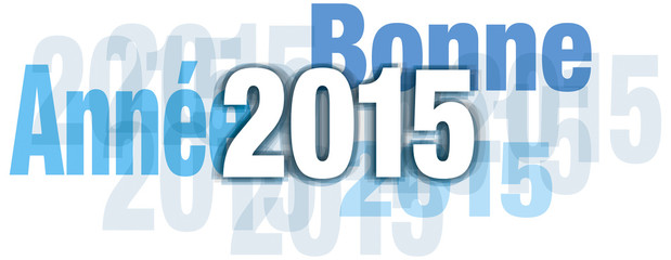 bonne année 2015 bleu transparent kazy