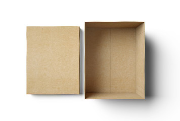 Empty isolated box