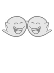 2 kleine süße Geister Freunde Team